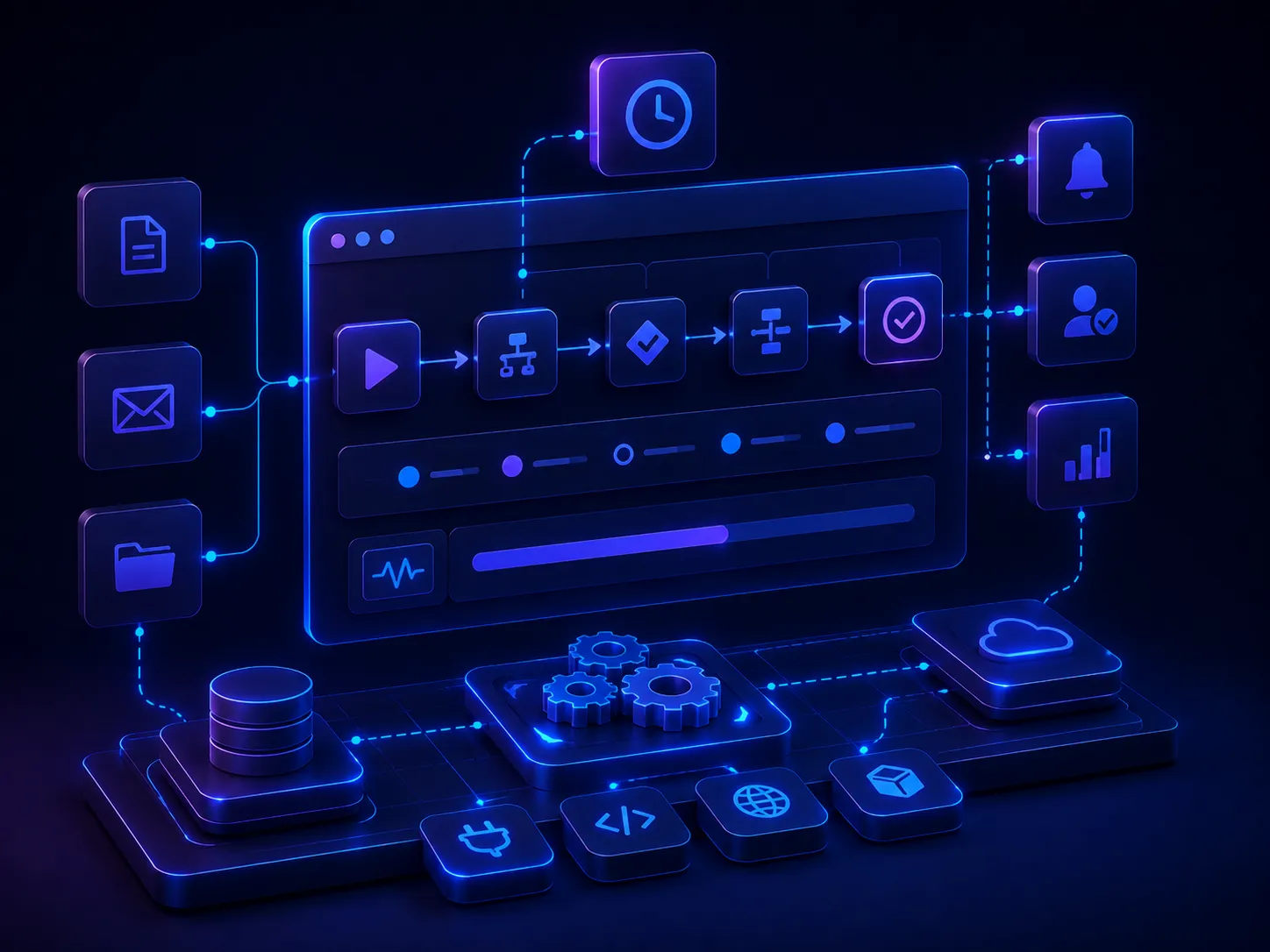 Ilustración de Automatización de procesos